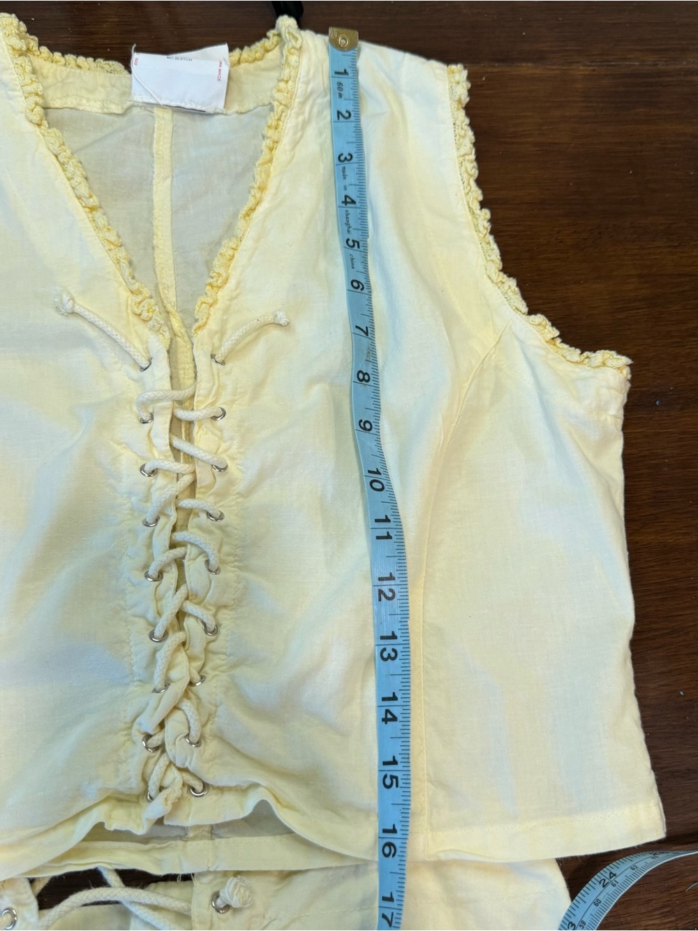 Vintage Oxygen Brand Lace-Up Vest/Skirt Sz L Victorian Romantic Coquette Corset - Picture 13 of 15